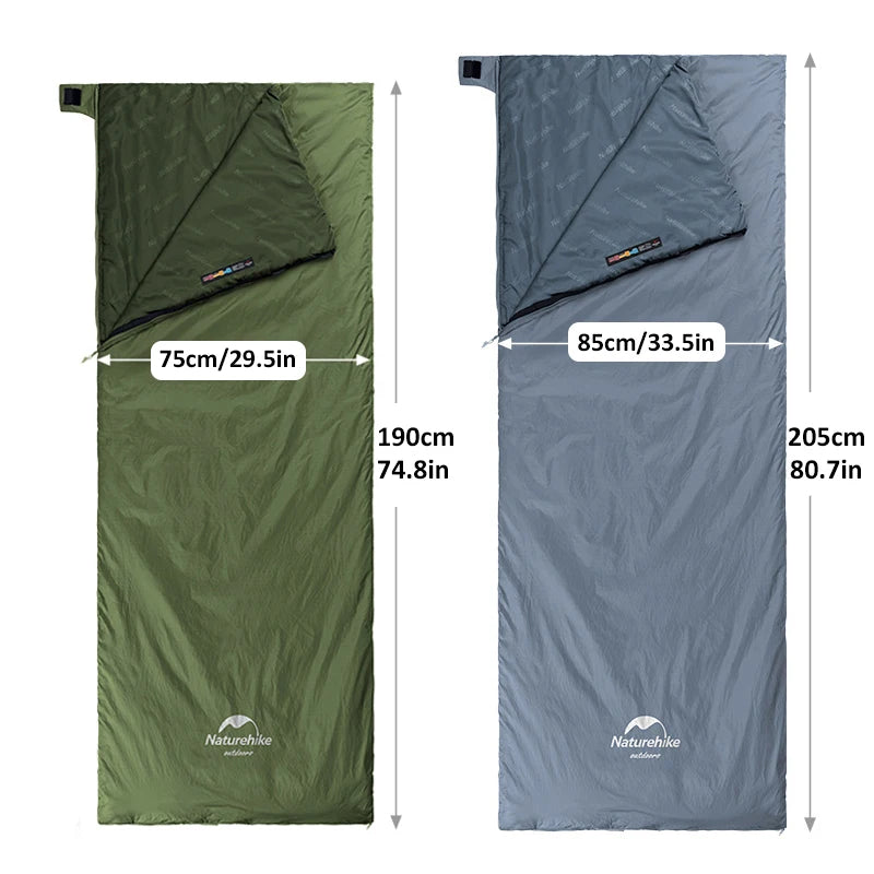 Naturehike LW180 Sleeping Bag Ultralight Portable Splicable Single Spring Summer Outdoor Hiking Camping Climbing Sleeping Bag Wild Frontier Gear LLC