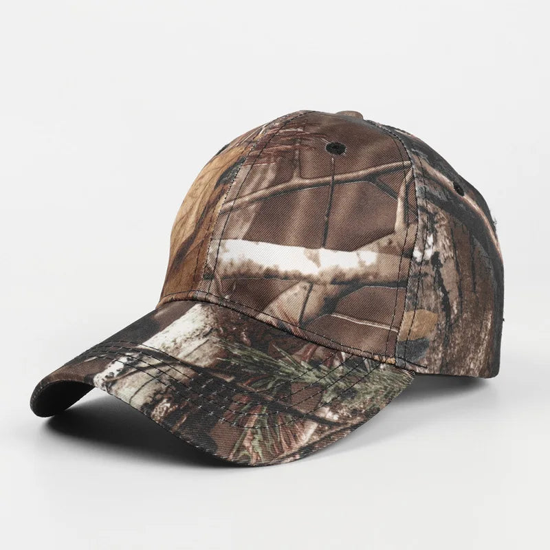 6 Colors Bionic Camouflage Hunting Fishing Hats Jungle Camo Photography Cap Summer Sunshade Adjusted Sizes Baseball Peaked Cap