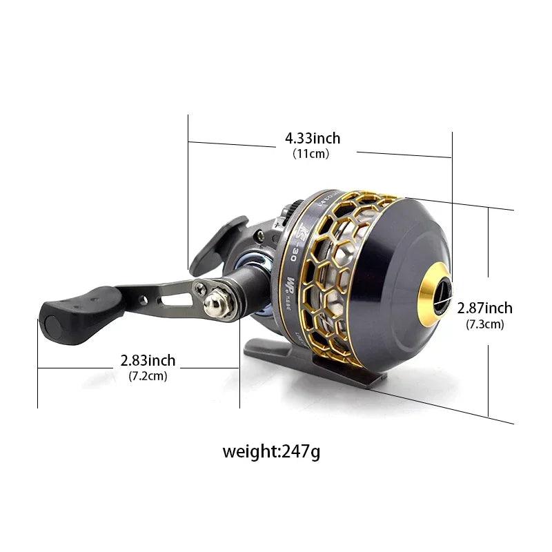 Metal Slingshot Spincasting Fishing Reel Tuning Bow for Outdoor Hunting and Marine Sports - Wild Frontier Gear LLC