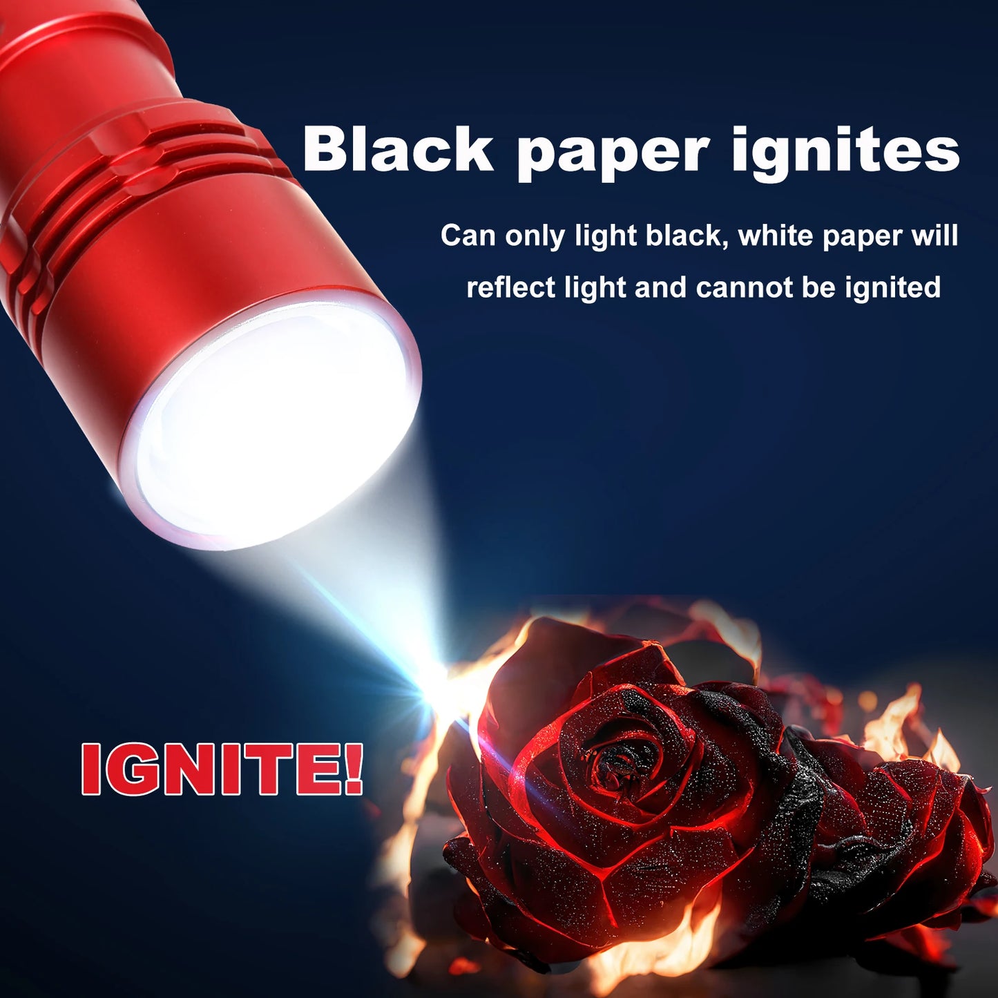 Shan bao 3800LM flashlight zoomablestrong light focusing light source canignite flames plastic bags(customizedlogo/blessing)