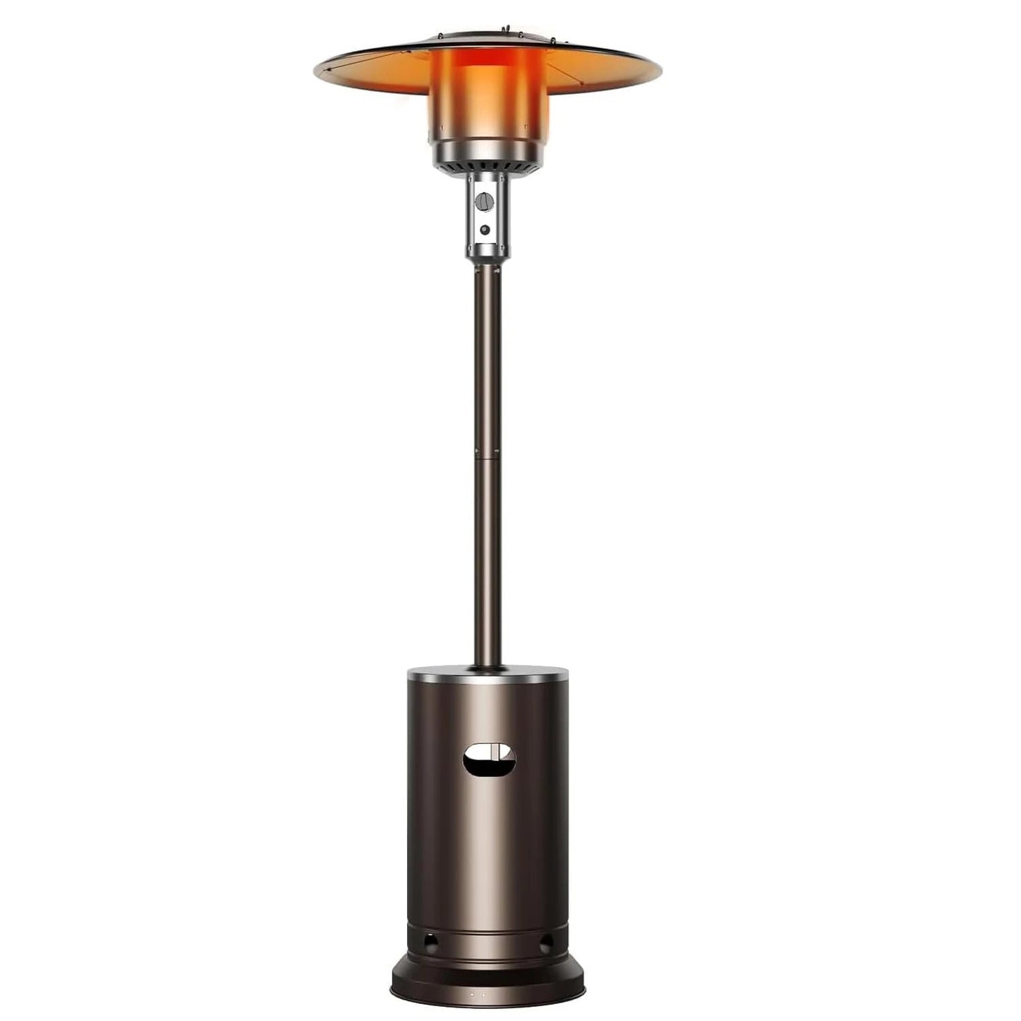 48,000 BTU Propane Heater Outdoor Patio Heaters with Wheels,Patio Heater Deck Porch for Outdoor Use Camping Backyard Commercial Wild Frontier Gear LLC