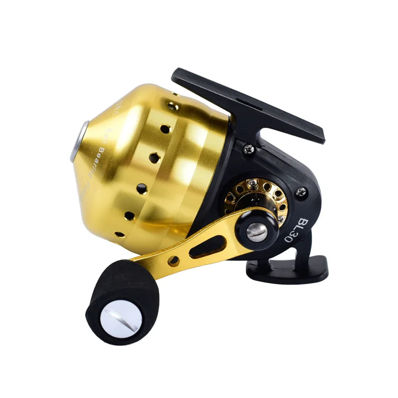 Fishing Spincast Reel 4+1BB Metal Spool BL30 Outdoor Slingshot REEL Shooting with PE Line 45M
