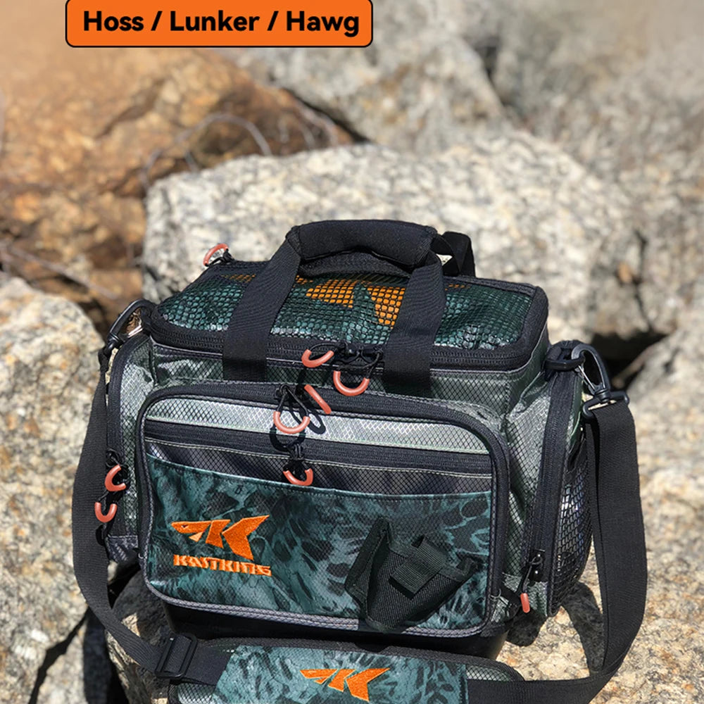 KastKing Fishing Bag Large Capacity Multifunctional Lure Fishing Tackle Pack Outdoor Waist Bags Fishing Boxes With 2 Bait Boxes