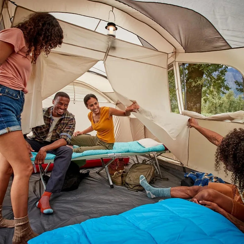 Coleman WeatherMaster 10-Person Tent, Weatherproof Tent with Rainfly & Room Divider, Spacious Family Tent with Carry Bag Wild Frontier Gear LLC