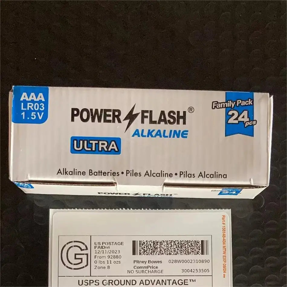 HUATAI PowerFlash AAA 120 pcs Alkaline Long-Lasting Batteries, triple A, LR03 High-performance Battery for Home, Work Wild Frontier Gear LLC