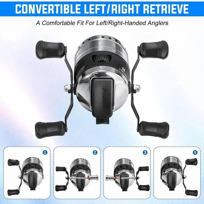 Sougayilang High-Speed Bullet Fishing Reel with Dual Pickup System - 3.9:1 Gear Ratio for Outdoor Casting - Wild Frontier Gear LLC