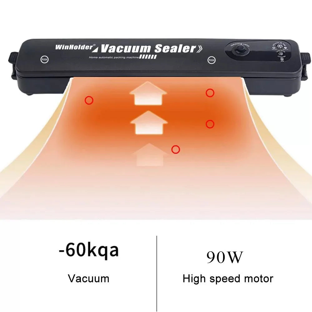 Portable Home 3 IN 1 Vacuum Sealer Machine Automatic Food Preservation Storage Dry Wet Vaccum Packing with Free 10 Sealing Bags