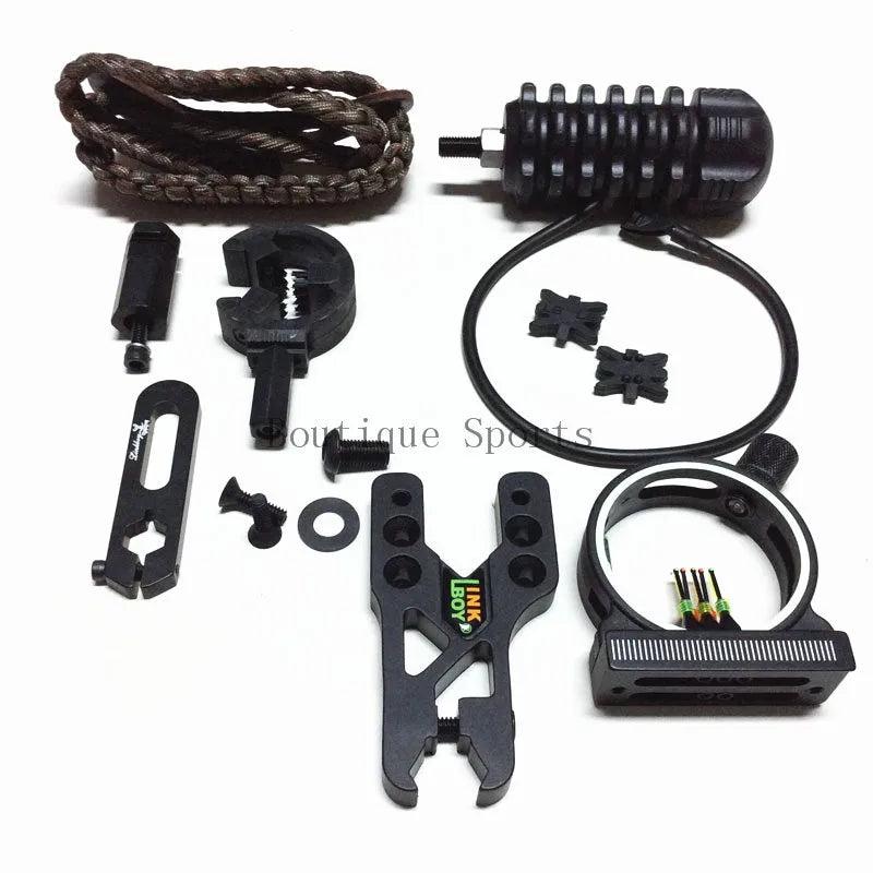 Compound Bow Upgrade Kit 6pcs In One with Sight Arrow Rest Stabilizer Wrist Sling String Silencer Wrench Orignal - Wild Frontier Gear LLC
