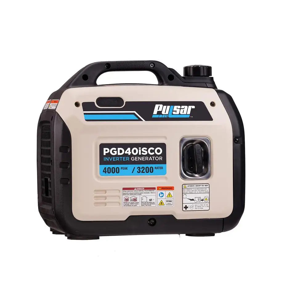 Ultra Light 4000W Gas Inverter Generator 51 lbs 12oz Tank 4.5Hr Run Time RV AC Fridge Ready Quiet Residential Camping PGD40ISCO Wild Frontier Gear LLC