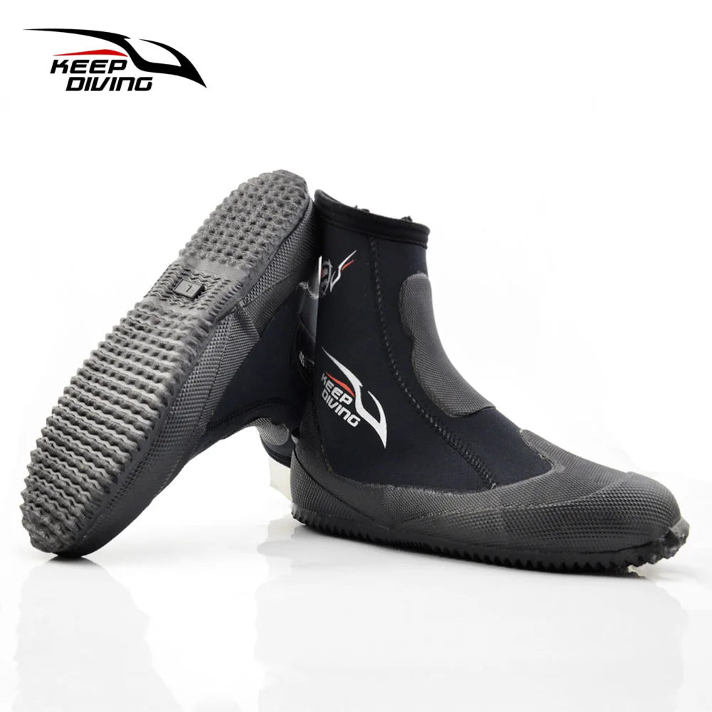 Title: These 5mm Neoprene Scuba Diving Boots Will Keep Your Feet Warm No Matter How Cold the Water Gets!
