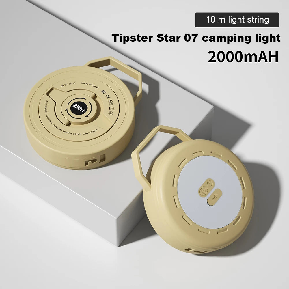 2 In 1 LED Camping Lamp Strip USB Camping Lamp Recyclable LED Night Light Outdoor Garden Decoration Lamp For Garden Tent Room