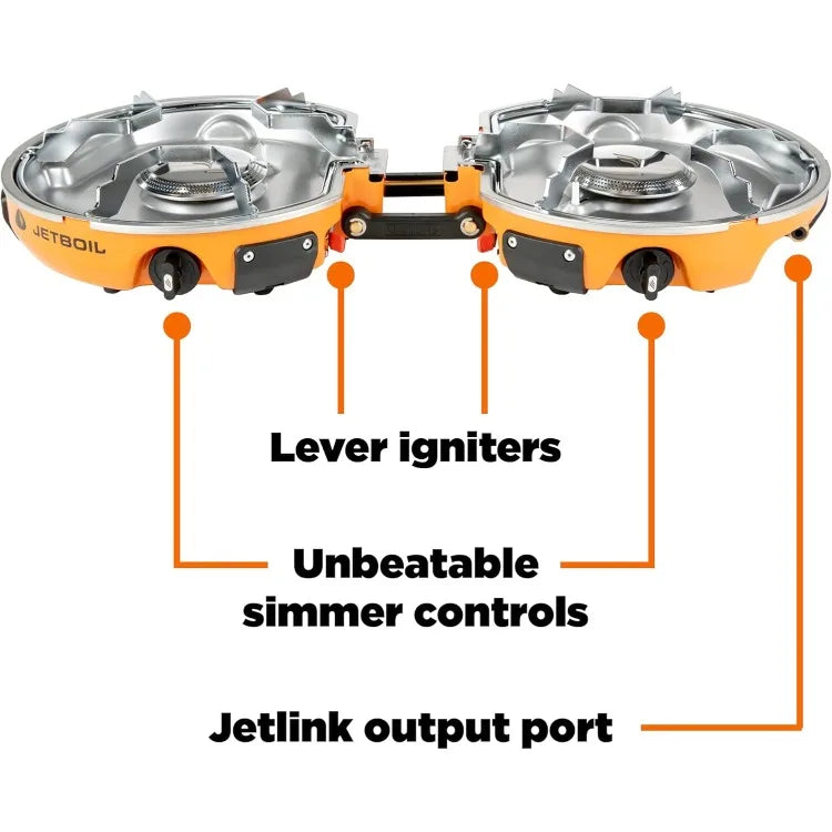 Genesis Basecamp Backpacking and Camping Stove Cooking System with Camping Cookware Wild Frontier Gear LLC