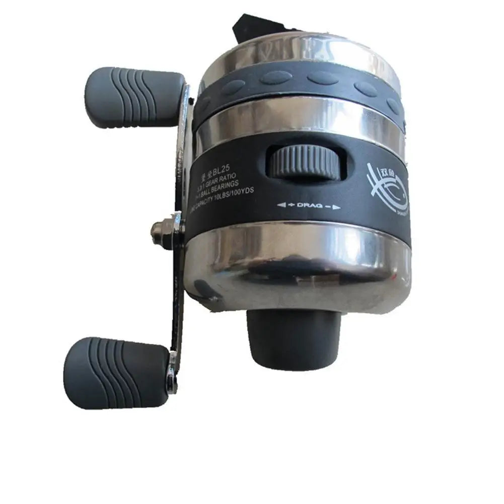 Fishing Reel Stainless steel Closed Wheel BL25 Outdoor Slingshot Shooting Stainless steel Line Cup Spinning Fishing Reel