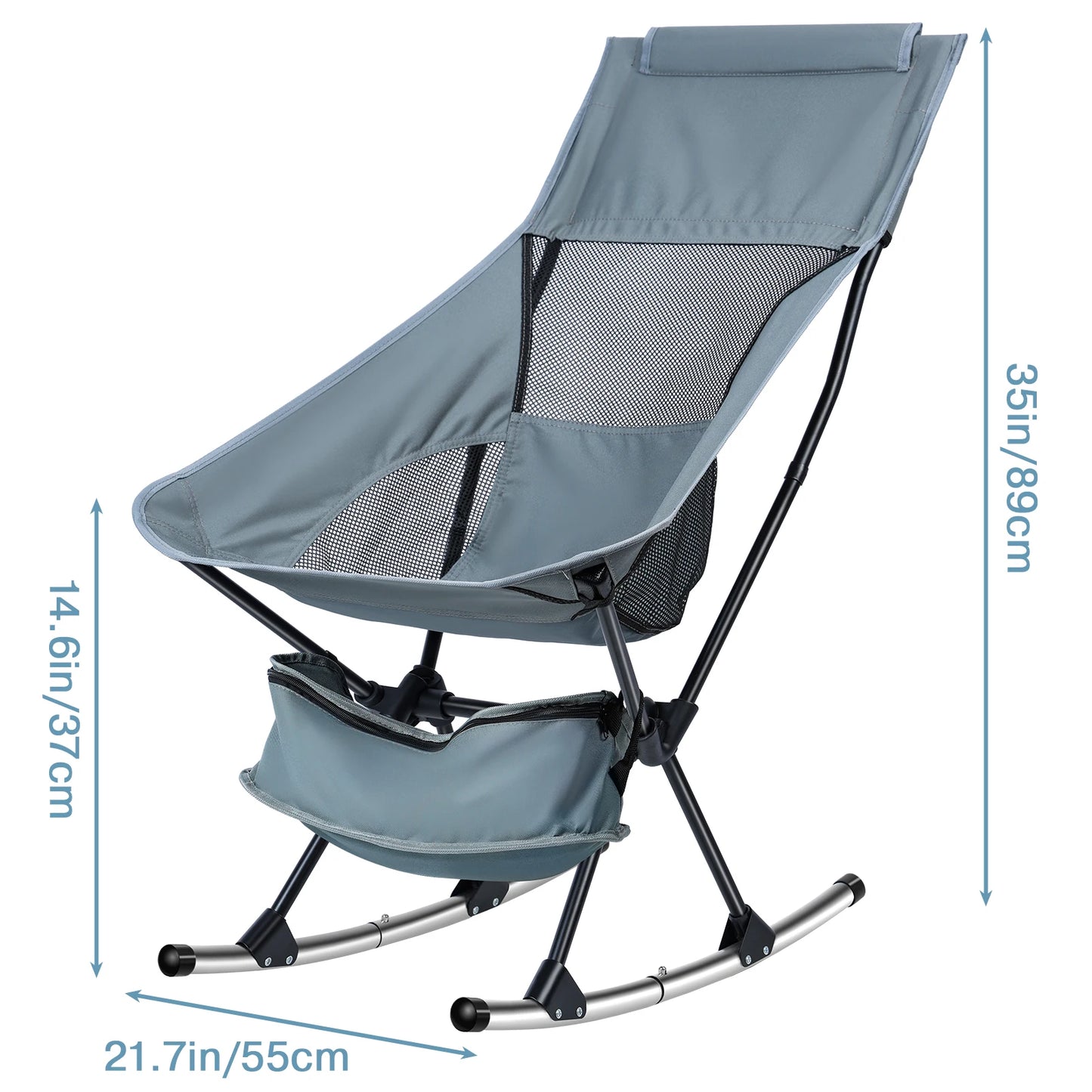 Fishing chairs Hard Arm High Back Lawn Chair Heavy Duty with Removable Headrest, for Camp, Lawn and Outdoors Hiking, fishing - Wild Frontier Gear LLC