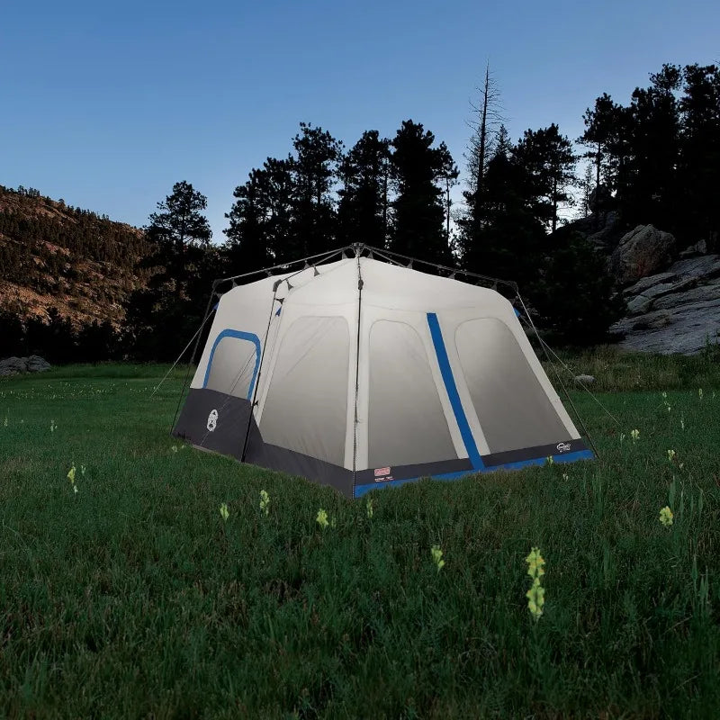 Coleman Cabin Tent with 1-Minute Setup, 4/6/8/10 Person Instant Tent with Weatherproof Floor, Pre-Attached Poles, Air Vent Wild Frontier Gear LLC