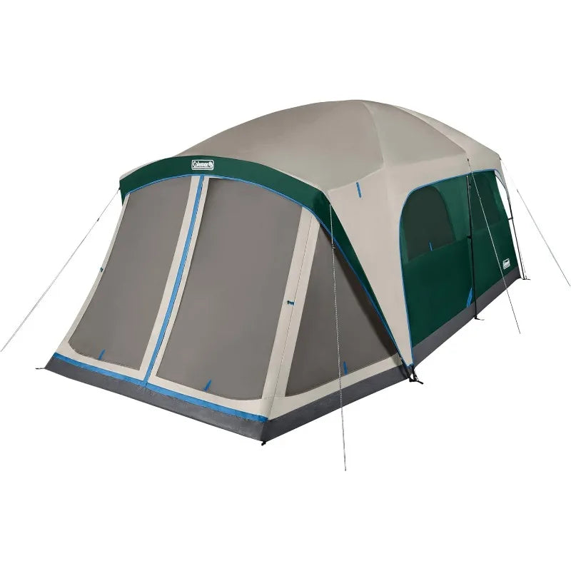 Coleman Skylodge 12-Person Tent with Screened Porch, Weatherproof Family Tent Includes Color-Coded Poles, Screened-in Porch Wild Frontier Gear LLC