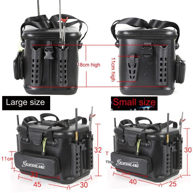 EVA Multifunction Fishing Bucket Rod Bait Reel Lure Live Fish Storage Bag Large Capacity Camping Fishing Accessories Tackle Box - Wild Frontier Gear LLC