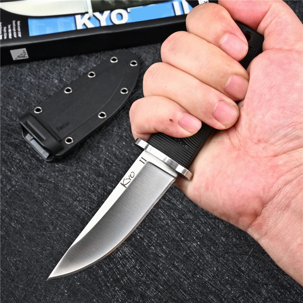 EDC Mini Samurai Combat Knife Outdoor Tactical Military Fixed Blade Self Defense Knives Hunting Multitool Survival Gear Tools