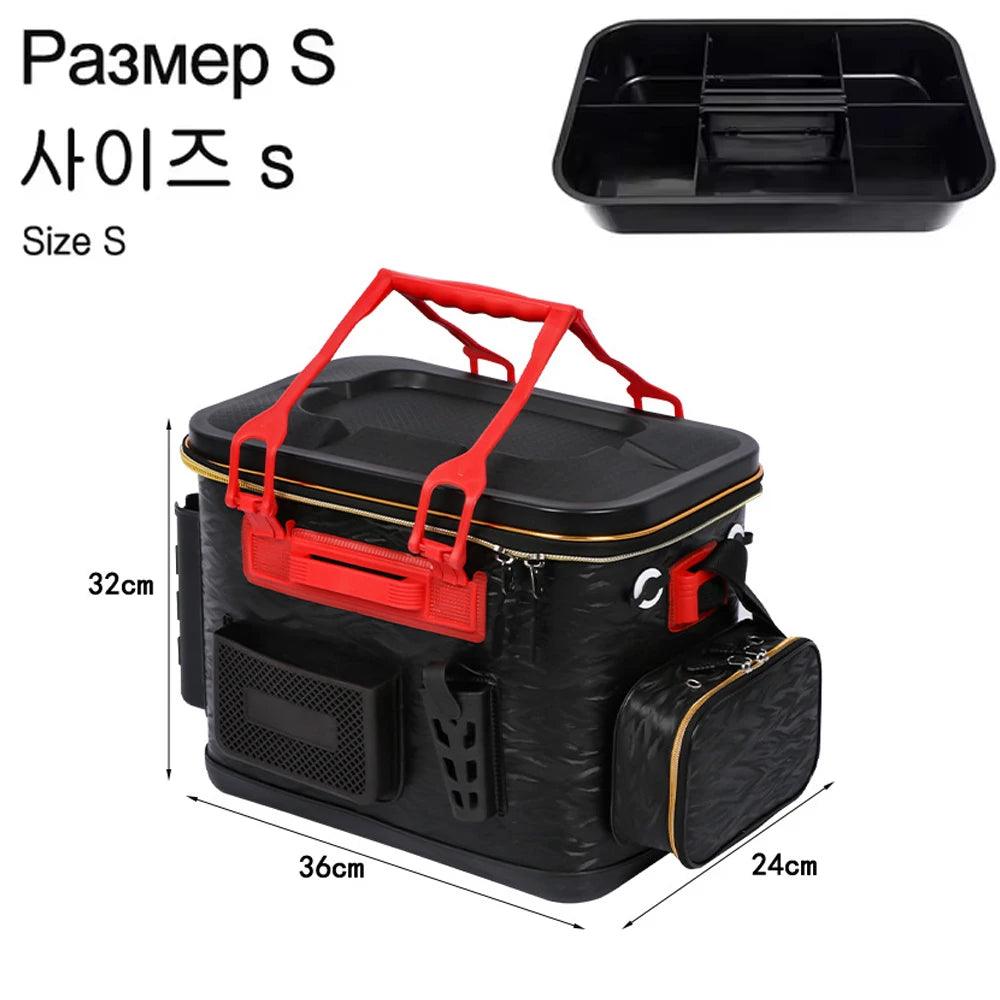 EVA Multifunction Fishing Bucket Rod Bait Reel Lure Live Fish Storage Bag Large Capacity Camping Fishing Accessories Tackle Box - Wild Frontier Gear LLC