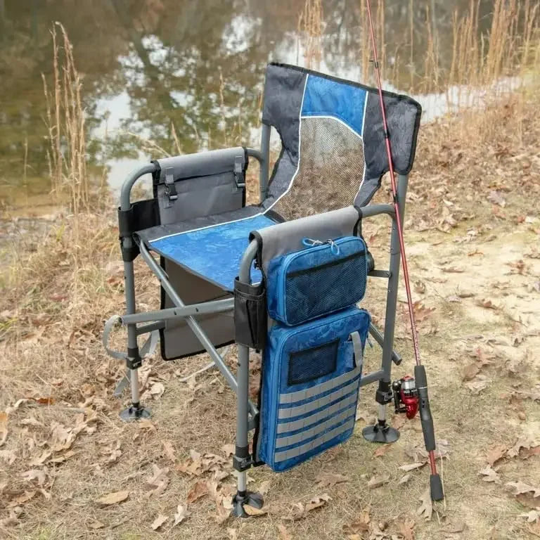 Director Fishing Chair, Blue, Adult - Wild Frontier Gear LLC