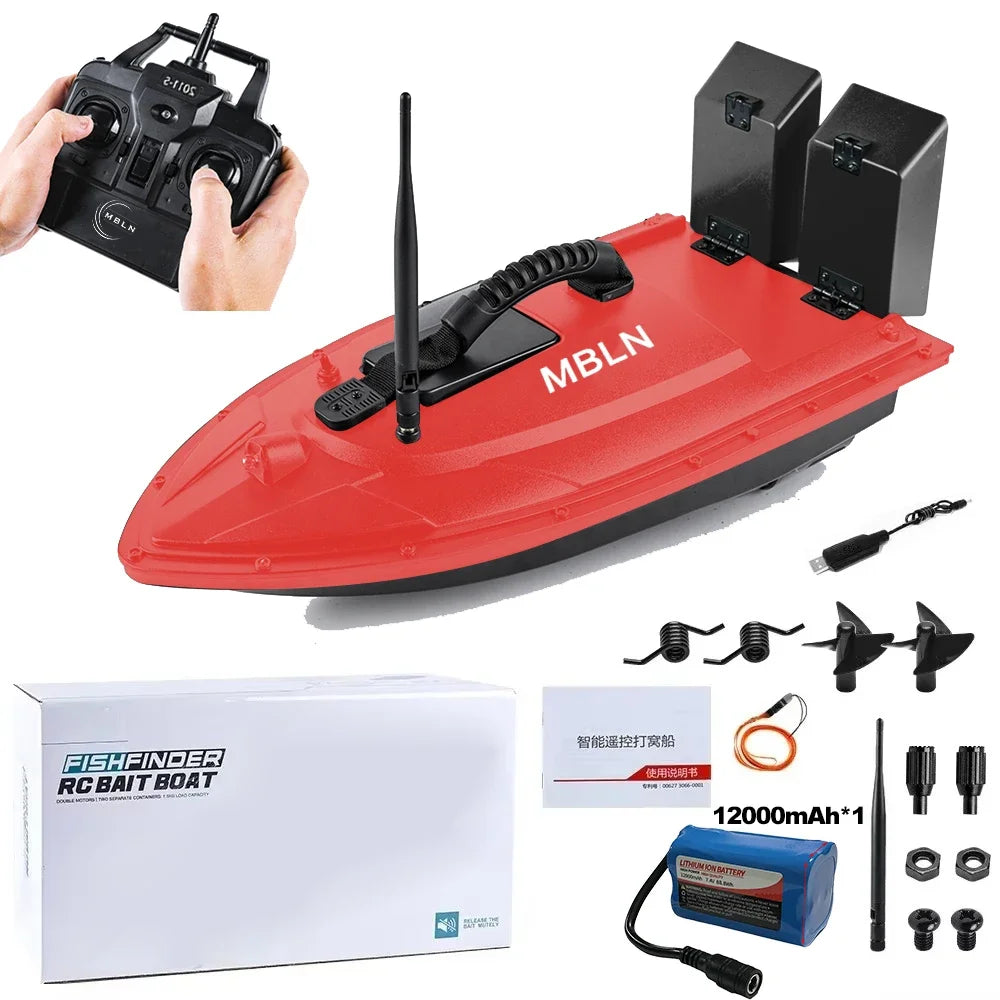MBLN Brand,Fishing Bait Boat,500m Remote Control,Bait Boat,1.5KG,Double Bait Tank Loading,Support Automatic Cruise/Route