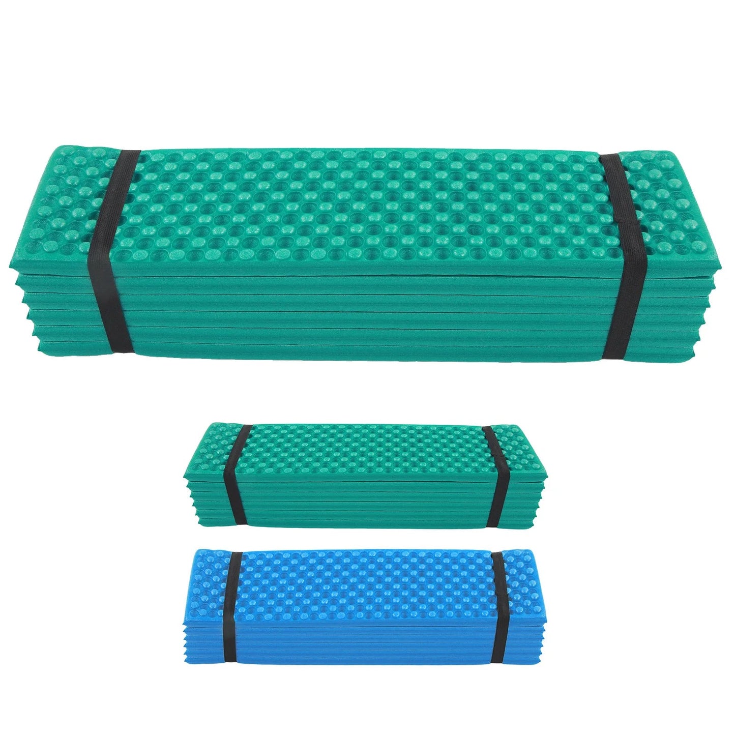 Double Egg Crate Sleeping Pad Foldable Thickened Foam Sleep Mat for Outdoor Camping 186x57CM Sleeping Pad Egg Crate Sleeping Pad Wild Frontier Gear LLC
