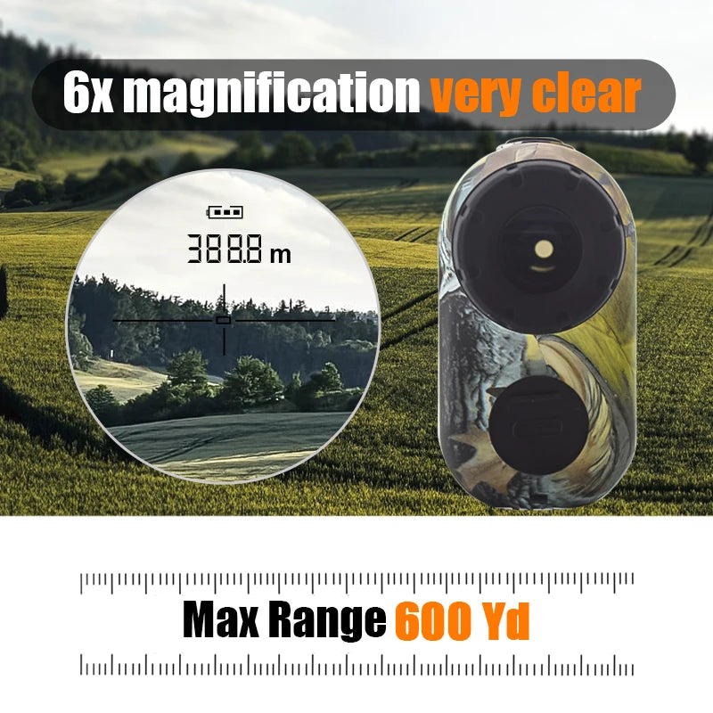 MUFASHA Hunting Laser Rangefinder Ramp Compensation Angle Height Measurement Vibrations Feedback Laser Distance meter