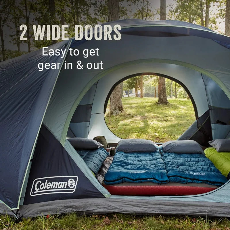 Coleman Skydome XL Family Camping Tent, 8/10/12 Person Dome Tent ,Style: 12 Person Wild Frontier Gear LLC