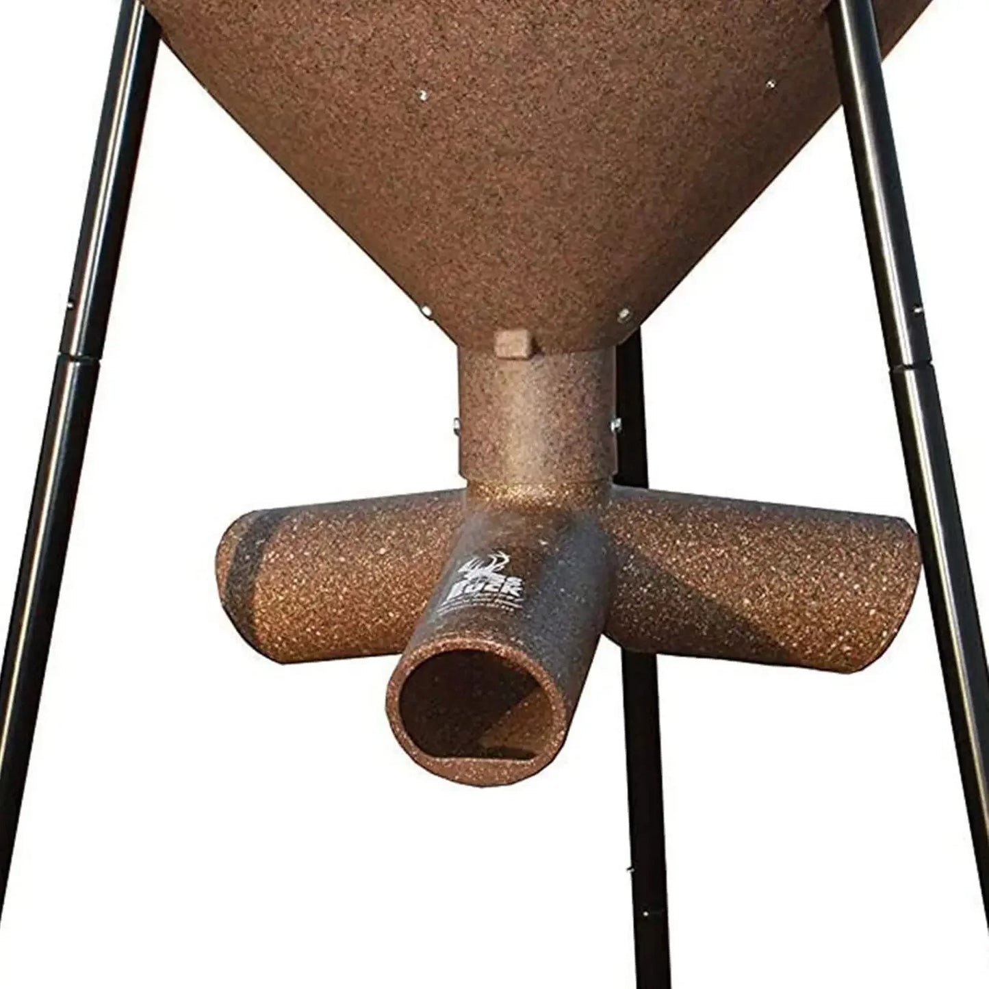 200 LB Deer Feeder/Hunting Durable Plastic UV Protected Windproof Waterproof Gravity Feed System w/ Protein 3 Feed Tubes Head