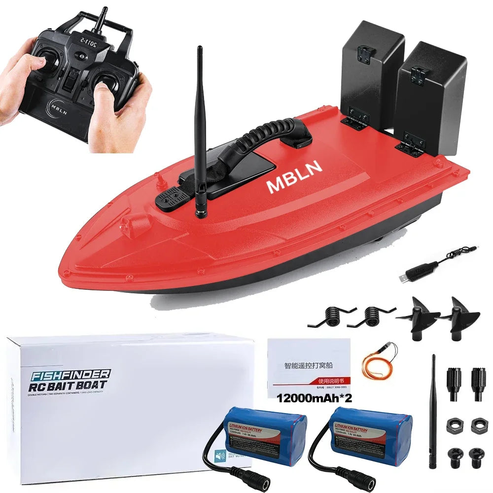 MBLN Brand,Fishing Bait Boat,500m Remote Control,Bait Boat,1.5KG,Double Bait Tank Loading,Support Automatic Cruise/Route
