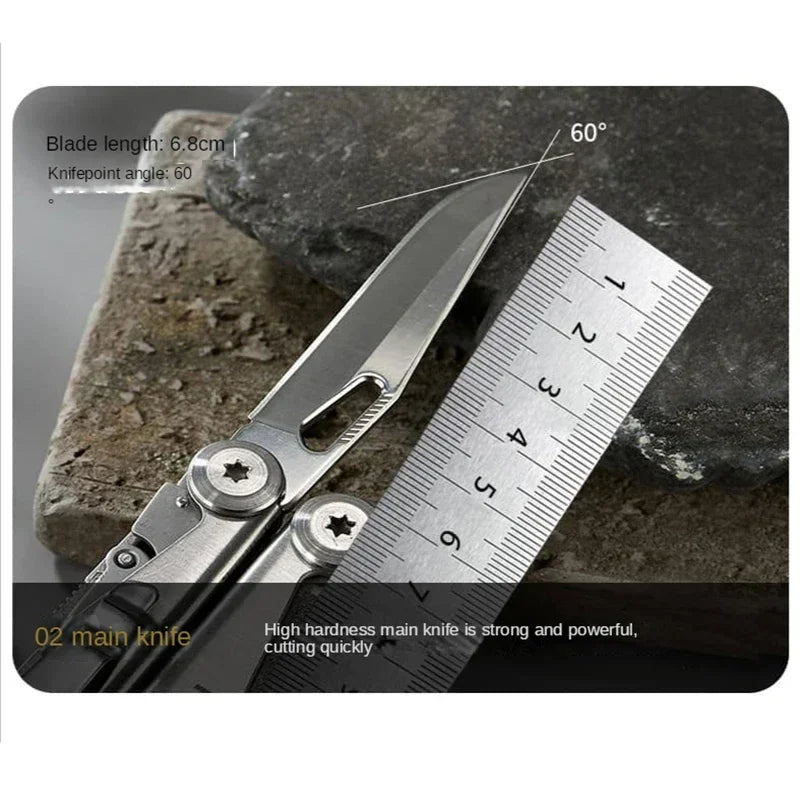 SWISS TECH 18 in 1 Multitool Pliers Folding Multi-functional Combination Tool Pocket Knife Portable EDC Outdoor Equipment Wild Frontier Gear LLC
