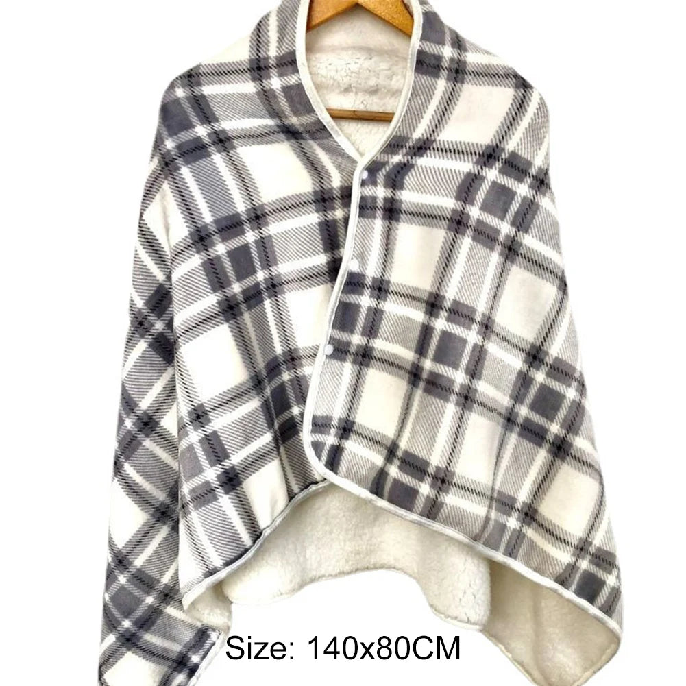 USB Charging Heated Blanket Shawl 3 Heating Levels Warm Carpet Wearable Electric Shawl for Outdoor Camping Home Office Sleeping Wild Frontier Gear LLC