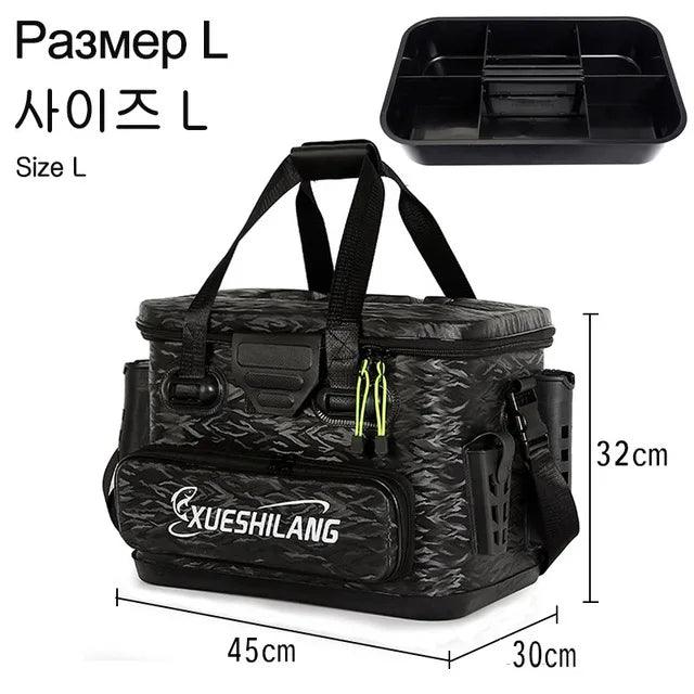 EVA Multifunction Fishing Bucket Rod Bait Reel Lure Live Fish Storage Bag Large Capacity Camping Fishing Accessories Tackle Box - Wild Frontier Gear LLC
