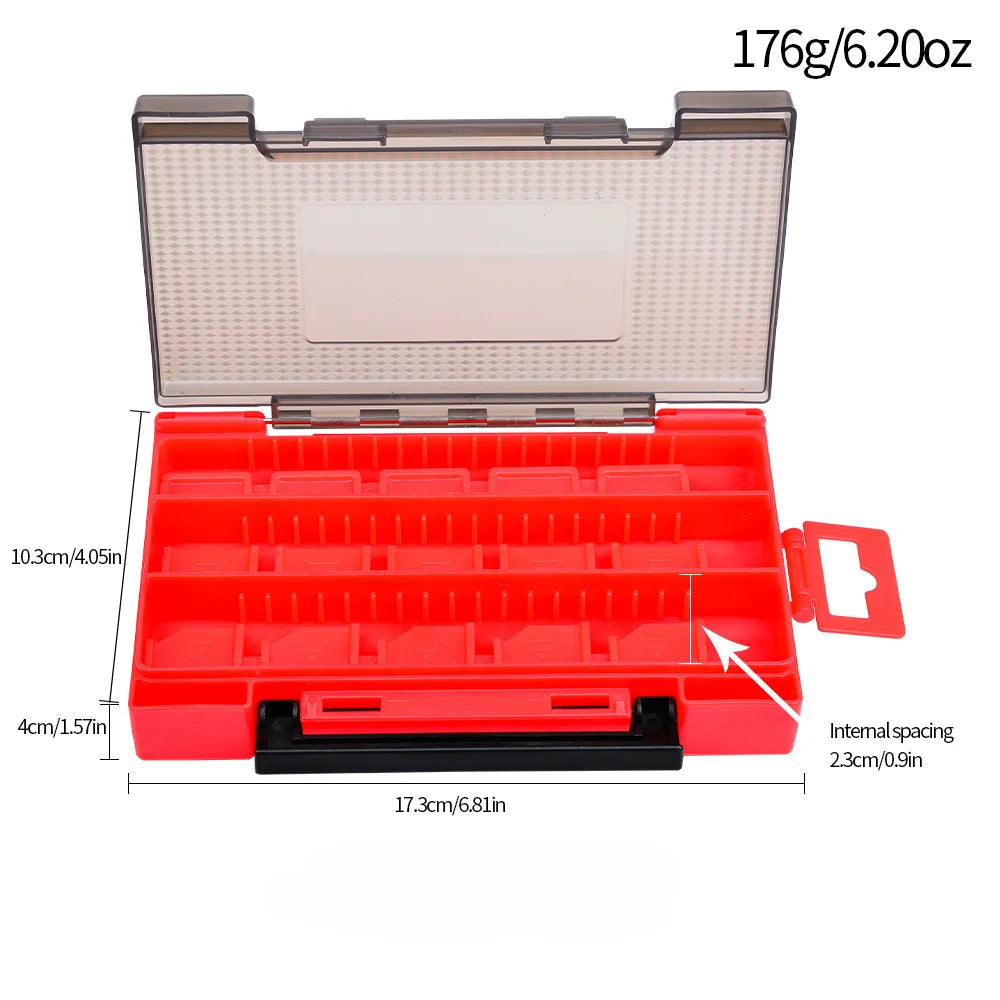 1PC Fishing Bags Lure Box Double Sided Fishing Tackle Box Bait Accessories Storage Box Minnow Pencil Plastic Fishing Supplies