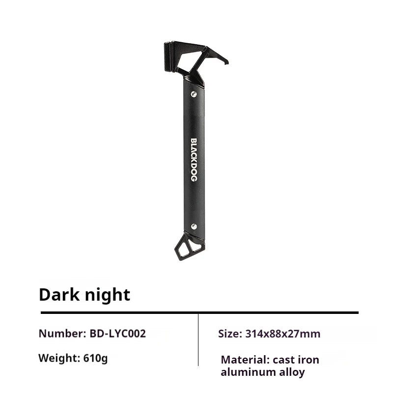 Naturehike BLACKDOG Hammer Outdoor Tent Peg Stake Mallet with Stake Puller Ground Nail Multi-functional Camping Survival Tool Wild Frontier Gear LLC