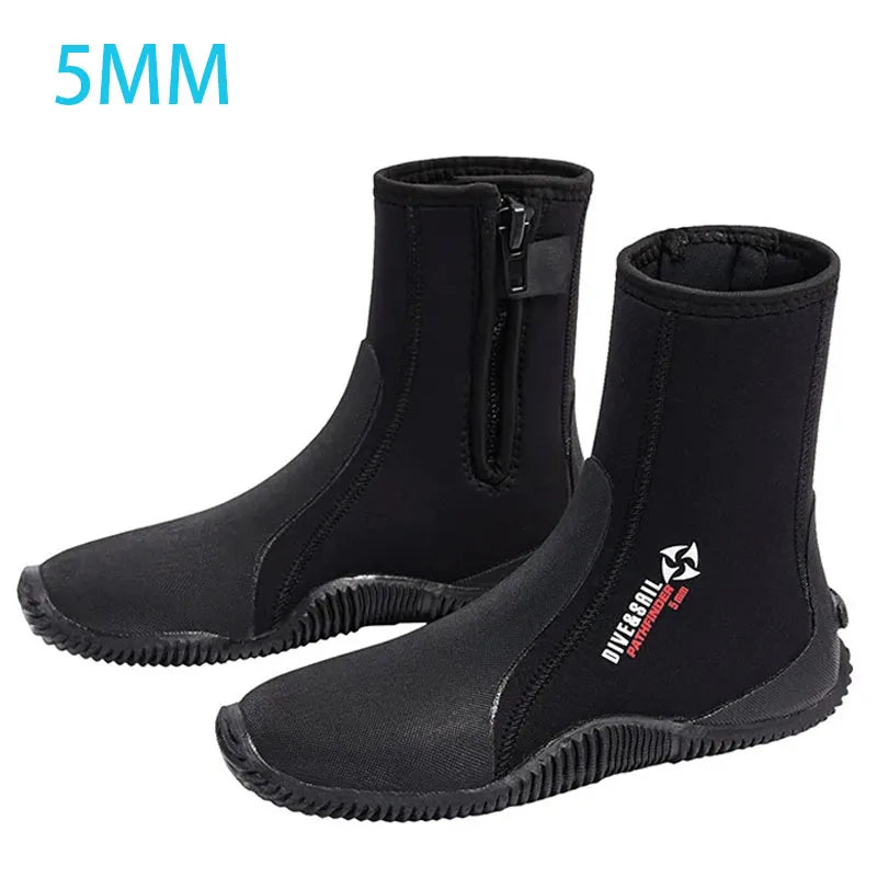 5mm & 3mm Neoprene Dive Boots – Keep Your Feet Warm and Ready for Any Water Adventure