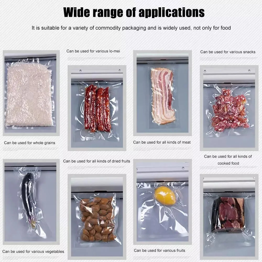 Portable Home 3 IN 1 Vacuum Sealer Machine Automatic Food Preservation Storage Dry Wet Vaccum Packing with Free 10 Sealing Bags