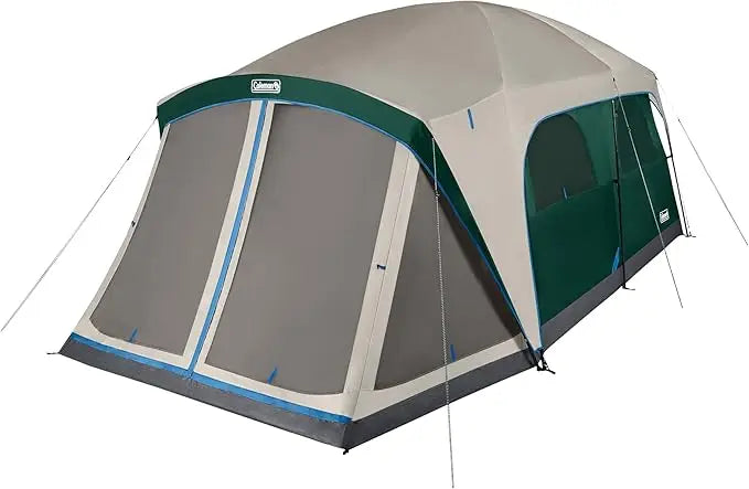 Coleman Skylodge 12-Person Tent with Screened Porch, Weatherproof Family Tent Includes Color-Coded Poles, Screened-in Porch Wild Frontier Gear LLC
