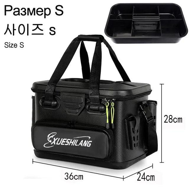 EVA Multifunction Fishing Bucket Rod Bait Reel Lure Live Fish Storage Bag Large Capacity Camping Fishing Accessories Tackle Box - Wild Frontier Gear LLC
