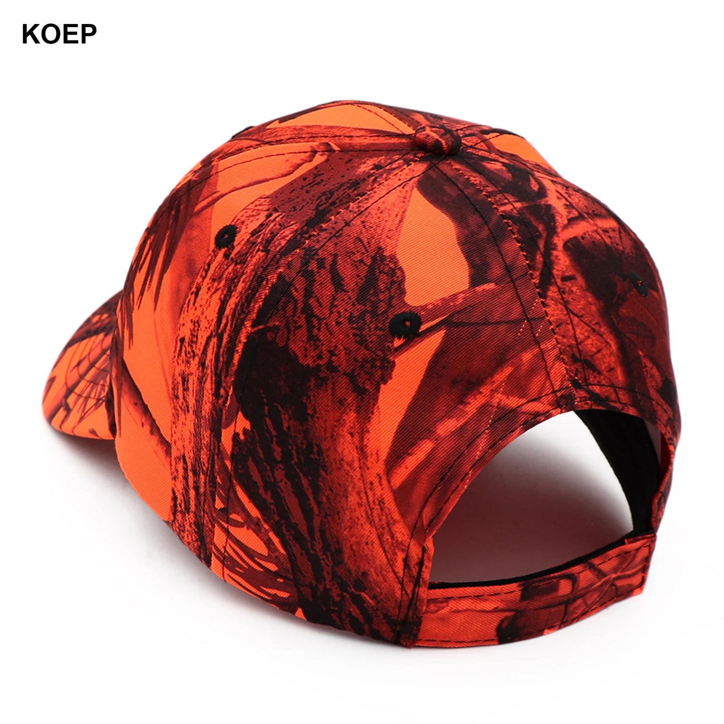KOEP Jungle Tree Orange Camouflage Cotton Dad Snapback Hat Outdoor Fishing Baseball Cap Hunting Hat KBRT5