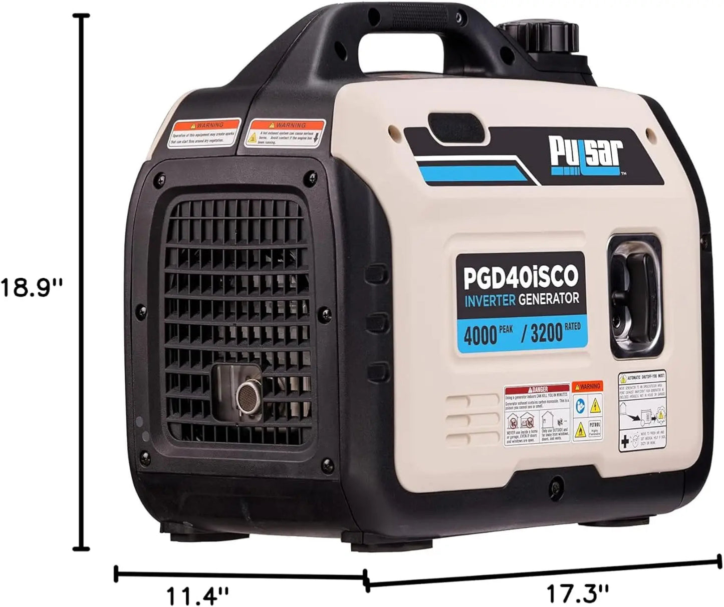PGD40ISCO Ultra Light Quiet 4000W Portable Gas Inverter Generator Wild Frontier Gear LLC