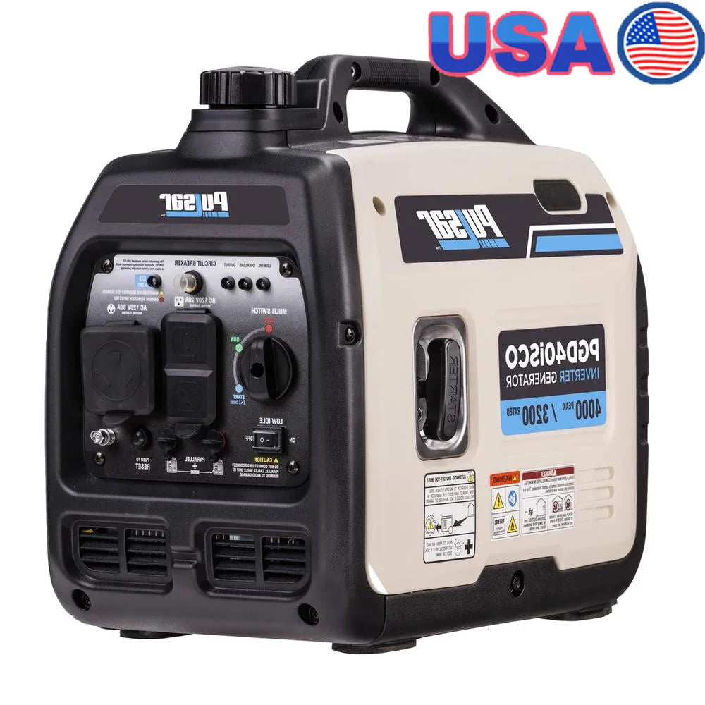 Ultra Light 4000W Gas Inverter Generator 51 lbs 12oz Tank 4.5Hr Run Time RV AC Fridge Ready Quiet Residential Camping PGD40ISCO Wild Frontier Gear LLC