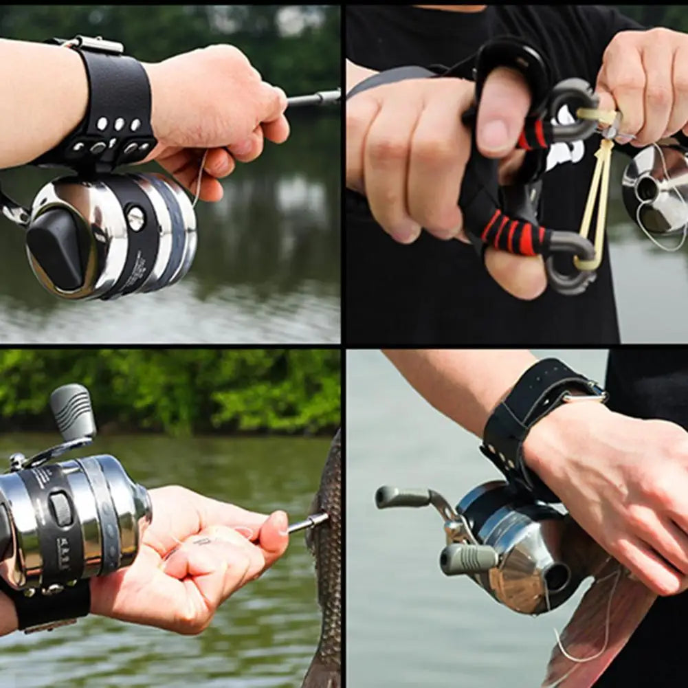 Fishing Reel Stainless steel Closed Wheel BL25 Outdoor Slingshot Shooting Stainless steel Line Cup Spinning Fishing Reel