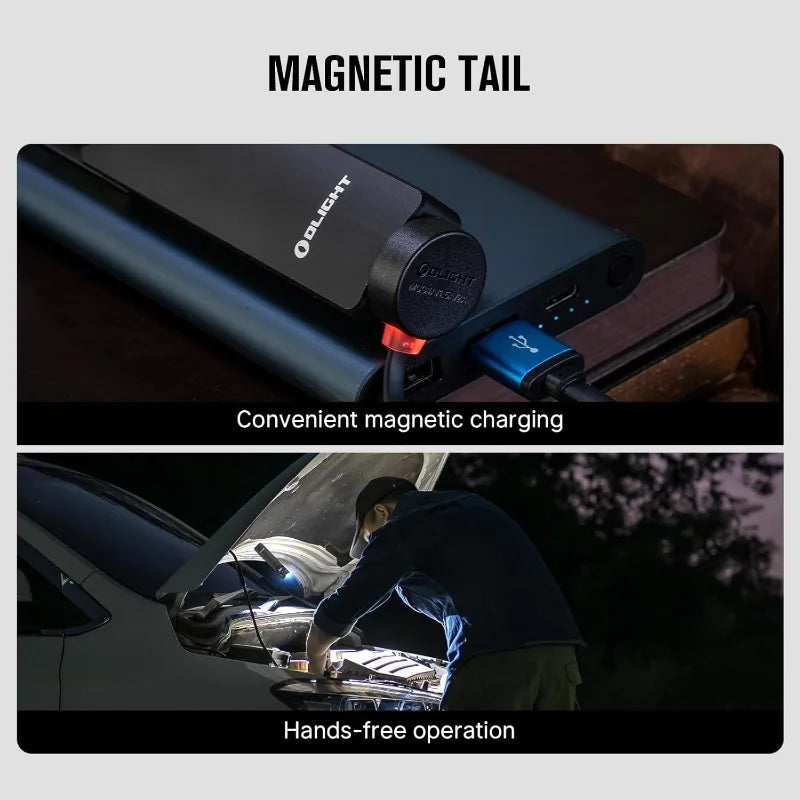 OLIGHT Arkfeld Pro Rechargeable EDC Flat Flashlight with Green Beam, UV and White LED Combo, 1300 Lumens Portable Pocket Lights Wild Frontier Gear LLC