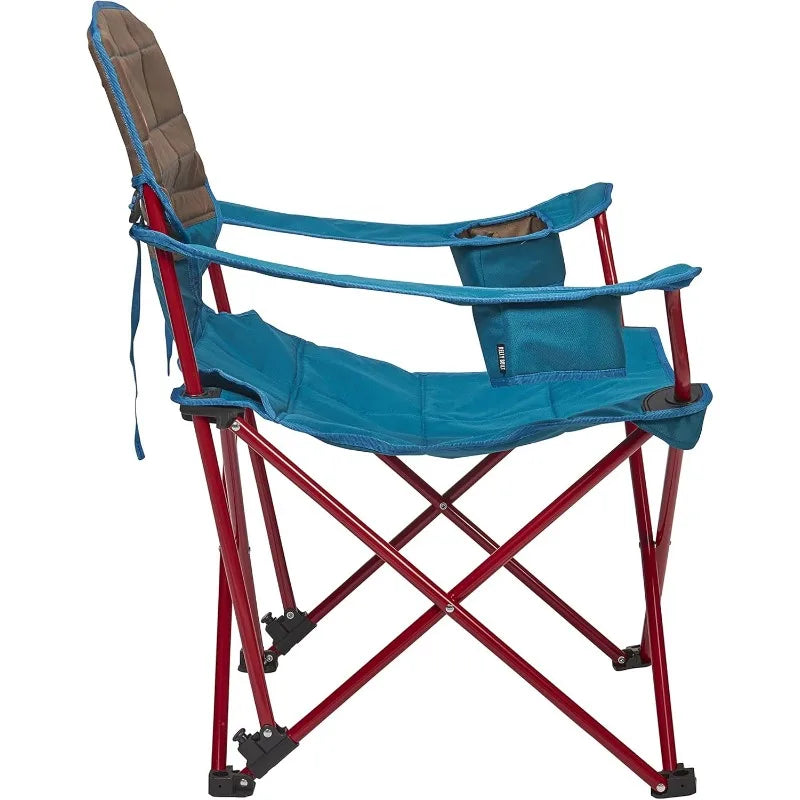 Kelty Deluxe Lounge Chair – Folding Outdoor Camp Chair, Insulated Cupholders, Customized Recline, Steel Frame Wild Frontier Gear LLC