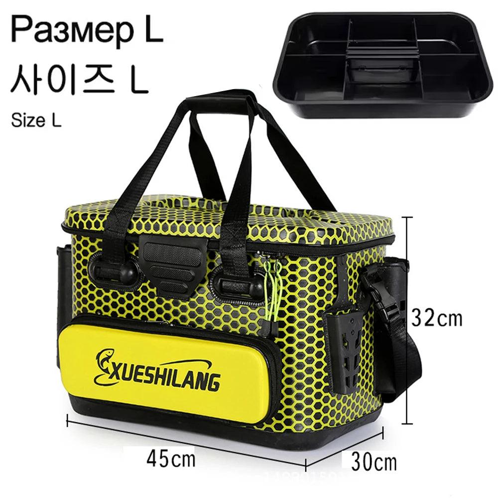 EVA Multifunction Fishing Bucket Rod Bait Reel Lure Live Fish Storage Bag Large Capacity Camping Fishing Accessories Tackle Box - Wild Frontier Gear LLC