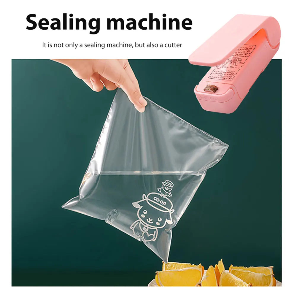 Snacks Packer Hand Press Plastic Packaging Machine 2-speed Adjustable Vacuum Seal Clamps Moisture-proof Preservation Bags Sealer