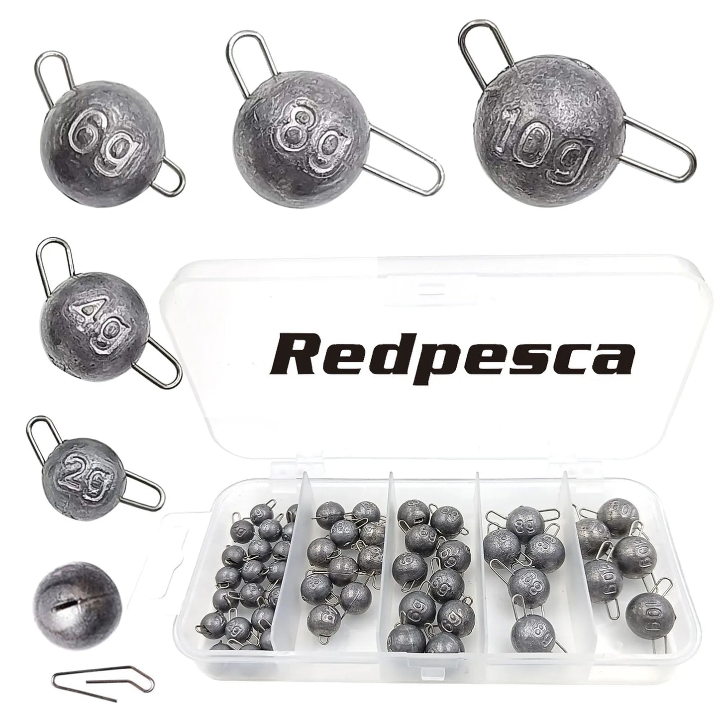 50/40/35 Cannonball Fishing Weights Sinkers Quick Set Up Jig Head Ball Sinker Cheburashka Weight for Bass Trout Pike Perch Pesca Wild Frontier Gear LLC