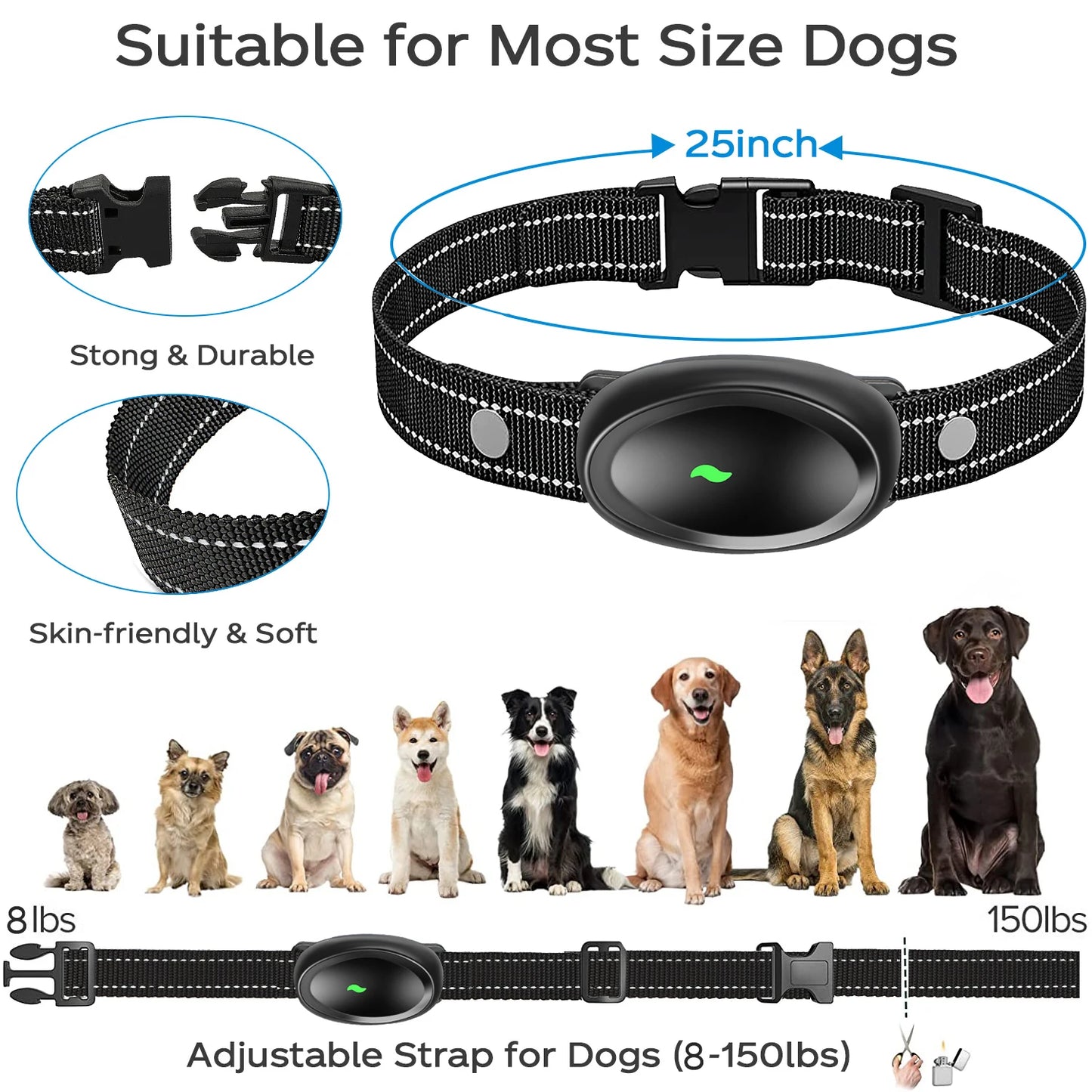 Dog Shock Collar With Remote Dog Collars For Medium Dogs Dog Training Collar Waterproof With Adjustment Levels Shock Collar