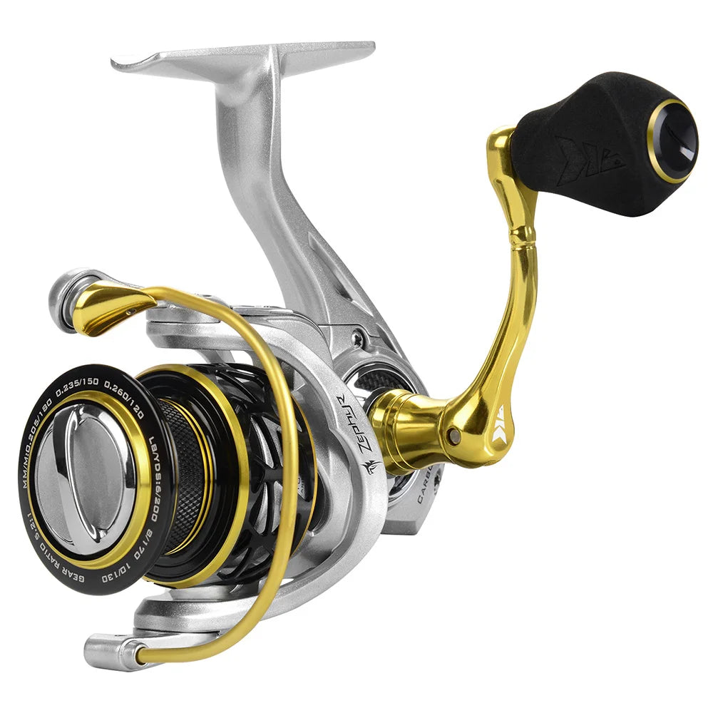 KastKing Zephyr Carbon Spinning Reel 10 +1 Stainless Steel Bearings Up to 22Lbs Carbon Drag Freshwater Saltwater Fishing Reel